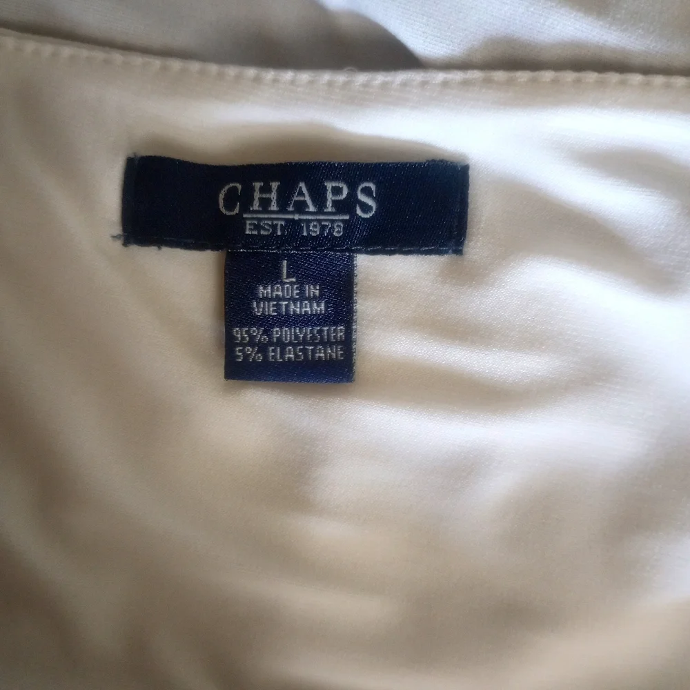 Chaps Black and White Dress size L - Picture 6 of 6